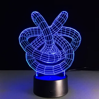 Double Love Knot Abstract Circle Spiral Shape 3D LED Lamp Hologram Illusions 7 Colors Change Decor Lamp Best Night Light Home
Double Love Knot Abstract Circle Spiral Shape 3D LED Lamp Hologram Illusions 7 Colors Change Decor Lamp Best Night Light Home