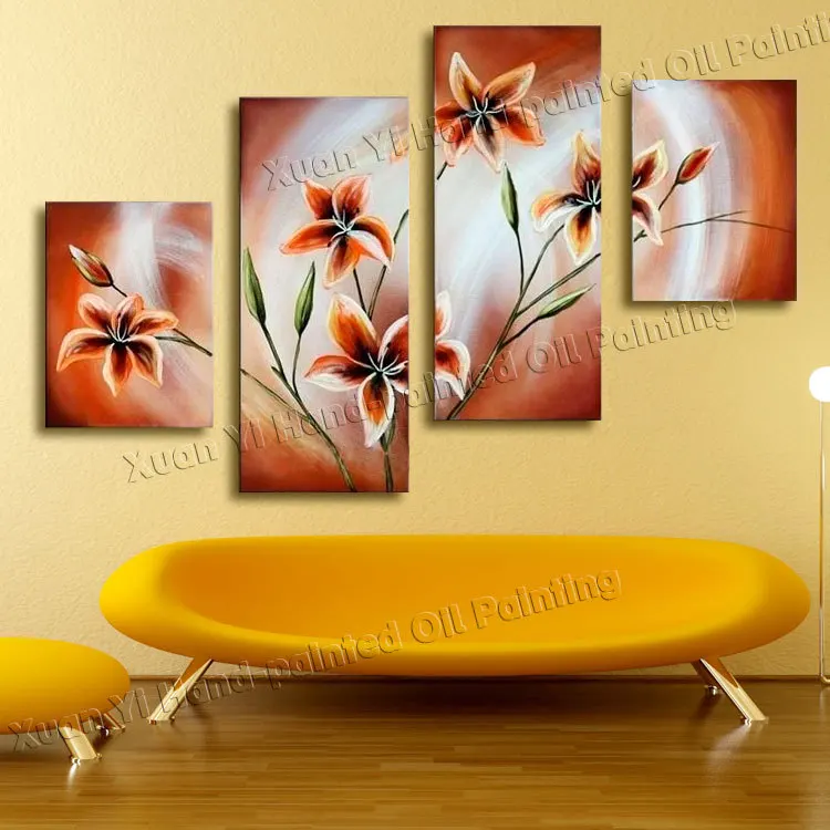 4 Piece Canvas Art Handmade Decorative Flower Painting Canvas Modern Abstract Oil Painting Wall Pictures For Living Room
4 Piece Canvas Art Handmade Decorative Flower Painting Canvas Modern Abstract Oil Painting Wall Pictures For Living Room