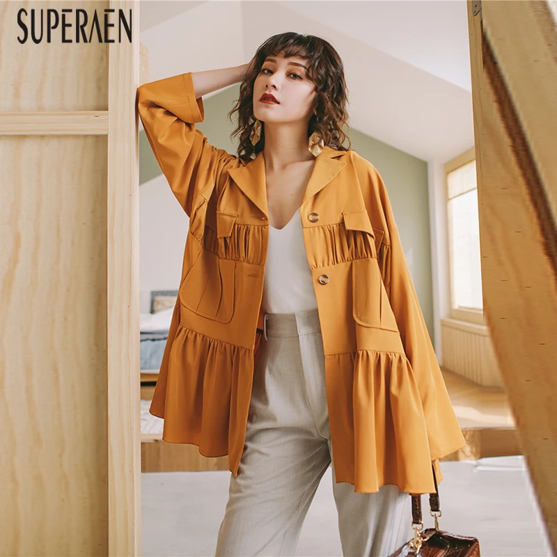 SuperAen Fashion Women Suit Jacket Solid Color Long Sleeve Wild Ladies Jacket Autumn New 2019 Korean Style Women Clothing
SuperAen Fashion Women Suit Jacket Solid Color Long Sleeve Wild Ladies Jacket Autumn New 2019 Korean Style Women Clothing