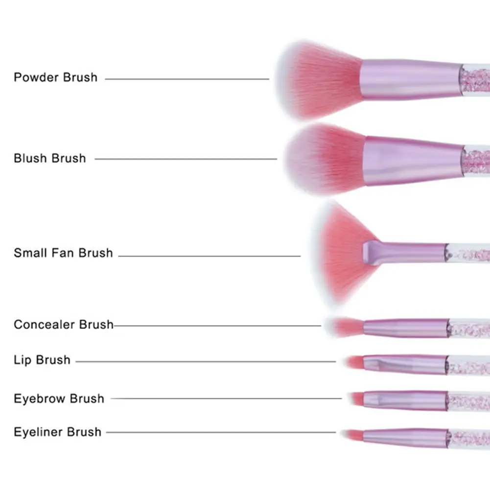 Beautiful Makeup Brush Eye Shadow Brush Foundation Brush Set with Crystal Rhinestone Quick Sand Shaped Handle For Woman
Beautiful Makeup Brush Eye Shadow Brush Foundation Brush Set with Crystal Rhinestone Quick Sand Shaped Handle For Woman