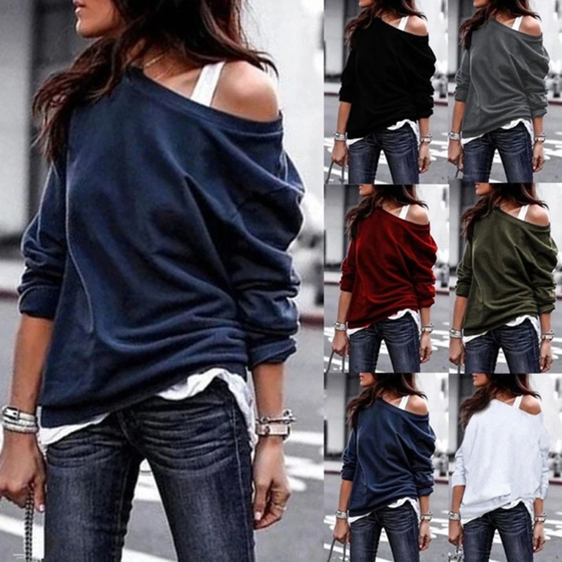 Sexy Casual One Shoulder Tops Women Autumn Streetwear Blouse Shirt Winter Party Femme Top Blusas
Sexy Casual One Shoulder Tops Women Autumn Streetwear Blouse Shirt Winter Party Femme Top Blusas