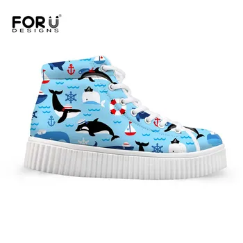 FORUDESIGNS 3D Sea Animal Dolphin Brand Designer Ladies Shoes Flats Platform Height Increasing Women Short Boots Woman High Top
FORUDESIGNS 3D Sea Animal Dolphin Brand Designer Ladies Shoes Flats Platform Height Increasing Women Short Boots Woman High Top