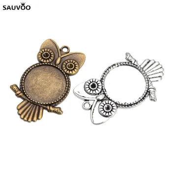 5pcs/lot Antique Bronze/Silver Color Owl 25mm Cabochon Base Settings Pendant Blank Trays Fits Round Stone Glass Cabochons DIY
5pcs/lot Antique Bronze/Silver Color Owl 25mm Cabochon Base Settings Pendant Blank Trays Fits Round Stone Glass Cabochons DIY