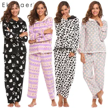 Ekouaer Women Maternity Two Pieces Plush Pajamas Set Long Sleeve Top and Long Pants Winter Big Size Long Hoody Pants Sleepwear S
Ekouaer Women Maternity Two Pieces Plush Pajamas Set Long Sleeve Top and Long Pants Winter Big Size Long Hoody Pants Sleepwear S