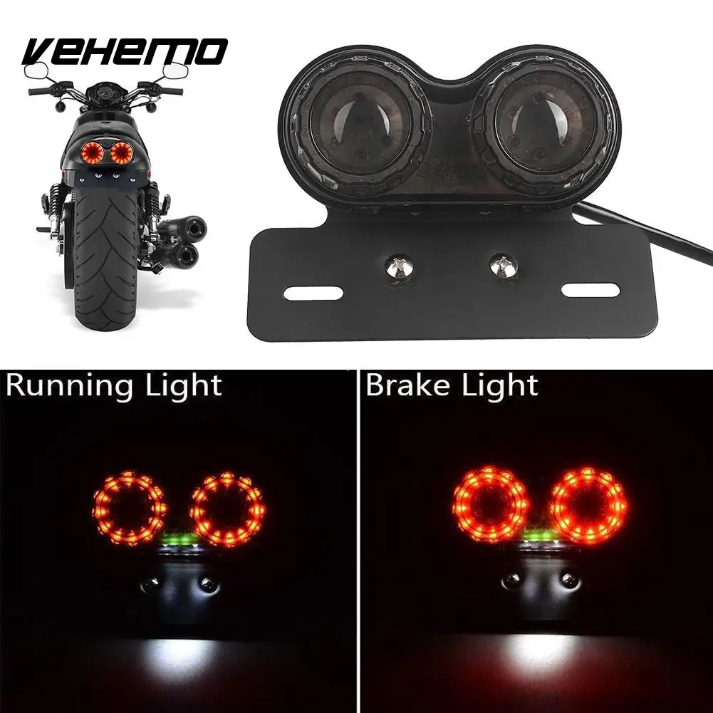 Vehemo Plastic Motorcycle Light License Plate Integrated Tail Light Premium ATV Chopper Dual LED Light Racer Generic
Vehemo Plastic Motorcycle Light License Plate Integrated Tail Light Premium ATV Chopper Dual LED Light Racer Generic