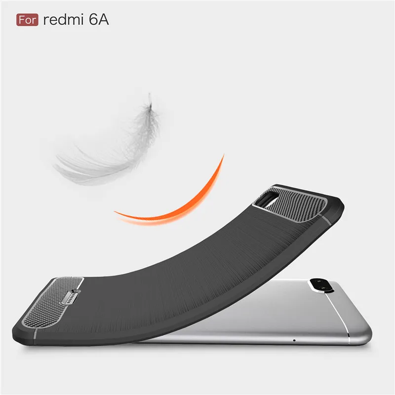 Противоударный силиконовый чехол из углеродного волокна для Xiaomi Redmi Note 5 /