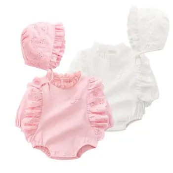 Infant rompers new baby kids lace ruffle collar long sleeve jumpsuits+lace hats 2pcs newborn baby cotton clothes
Infant rompers new baby kids lace ruffle collar long sleeve jumpsuits+lace hats 2pcs newborn baby cotton clothes