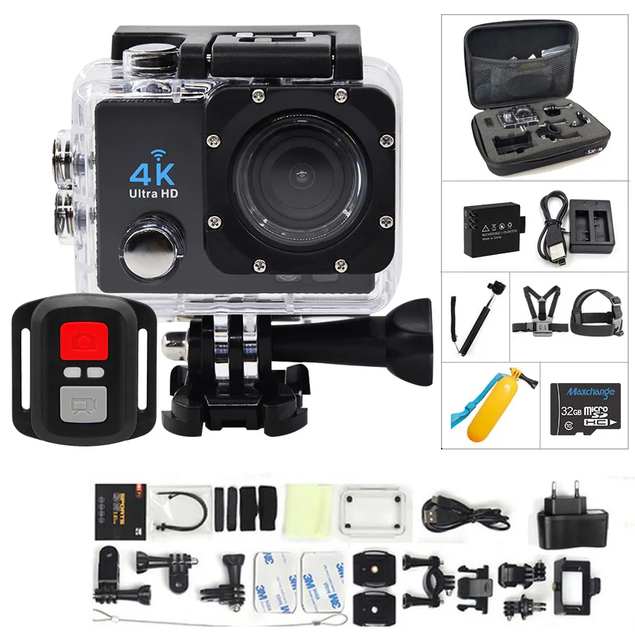 Action Camera 4K Ultra HD WIFI gopro hero 4 Stlye 1080P/30fps 2.0 LCD 170 Lens Diving Waterproof 30M DV Helmet Cam Sports Camera
Action Camera 4K Ultra HD WIFI gopro hero 4 Stlye 1080P/30fps 2.0 LCD 170 Lens Diving Waterproof 30M DV Helmet Cam Sports Camera