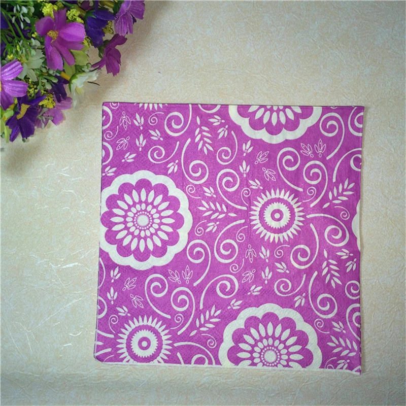 20 vintage table paper napkin tissue decoupage purple patterned floral birthday wedding cocktail party home decor mat
20 vintage table paper napkin tissue decoupage purple patterned floral birthday wedding cocktail party home decor mat