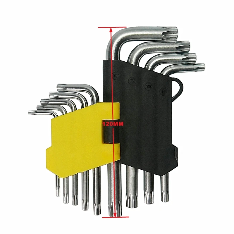 Torque Wrench Torx Socket Hexagon Key 9Pcs per Set T10-T50 Universal Hex Key Wrench Set
Torque Wrench Torx Socket Hexagon Key 9Pcs per Set T10-T50 Universal Hex Key Wrench Set