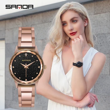 SANDA Luxury Brand lady Crystal Watch Magnet buckle Women Dress Watch Fashion Quartz Watch Female Stainless Steel Wristwatches
SANDA Luxury Brand lady Crystal Watch Magnet buckle Women Dress Watch Fashion Quartz Watch Female Stainless Steel Wristwatches
