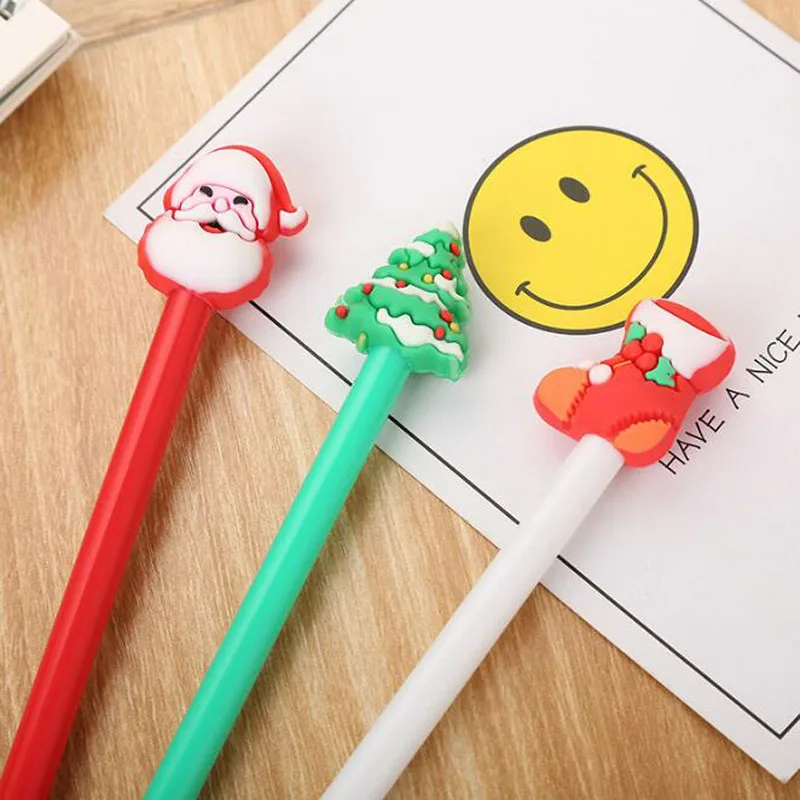 2pc Santa Gel Pen Cartoon Stereo Silicone Black Ink Pen Student Office School Supplies Creative Korea Stationery Signature Pen
2pc Santa Gel Pen Cartoon Stereo Silicone Black Ink Pen Student Office School Supplies Creative Korea Stationery Signature Pen