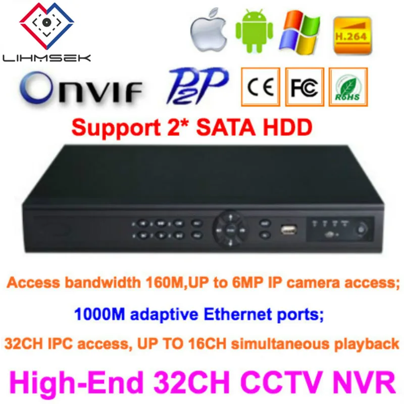 Lihmsek High-End ONVIF 32 Channels CCTV NVR Recorder Full HD 1080P Support 6MP IP Camera Access, 2 HDD PORT Surveillance NVR
Lihmsek High-End ONVIF 32 Channels CCTV NVR Recorder Full HD 1080P Support 6MP IP Camera Access, 2 HDD PORT Surveillance NVR