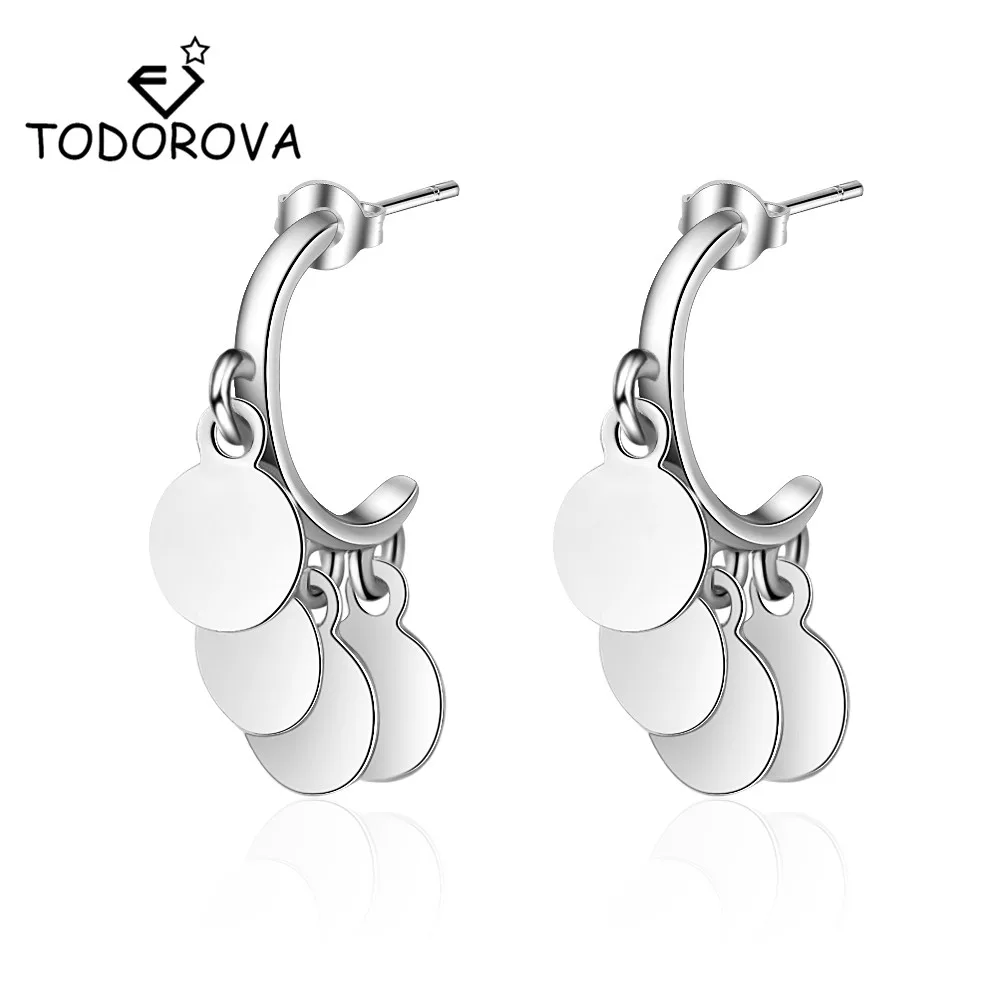 Todorova Small Wafer Pendant Drop Earrings for Women Jewelry Brightly Round Circle Earrings
Todorova Small Wafer Pendant Drop Earrings for Women Jewelry Brightly Round Circle Earrings
