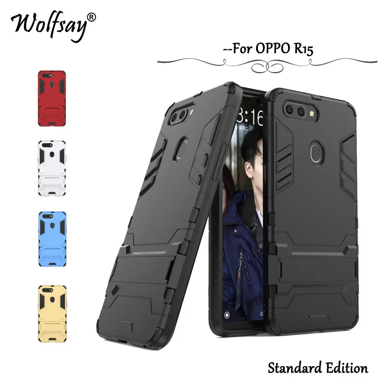 Wolfsay Cover OPPO R15 Case OPPO R 15 r15 Slim Robot Armor Rubber Capa FOR Phone Case OPPO R15 Cases OPPO R15 Stand Fundas 6.28
Wolfsay Cover OPPO R15 Case OPPO R 15 r15 Slim Robot Armor Rubber Capa FOR Phone Case OPPO R15 Cases OPPO R15 Stand Fundas 6.28