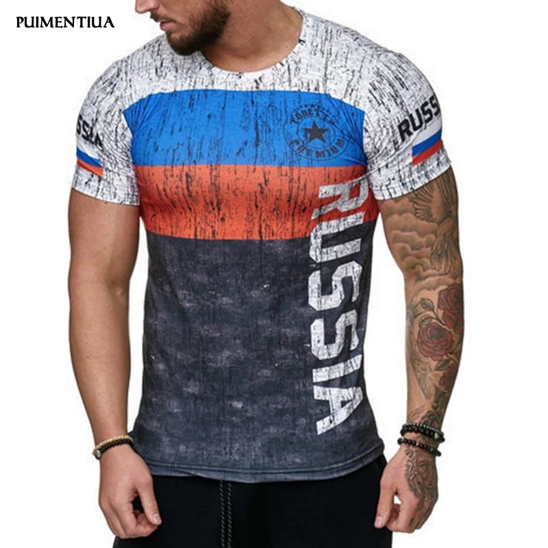 Puimentiua 2019 Summer Russian Flag Men's Casual Fashion T-shirt Round Neck Cool and Lightweight Male T-shirt Slim Fit Tops
Puimentiua 2019 Summer Russian Flag Men's Casual Fashion T-shirt Round Neck Cool and Lightweight Male T-shirt Slim Fit Tops