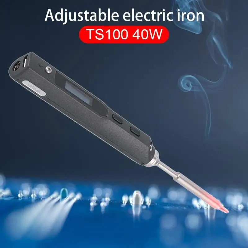 TS100 40W Mini Electric Soldering Iron Digital OLED Display DC12-24V 304 Stainless Steel Portable Soldering Kit Solder
TS100 40W Mini Electric Soldering Iron Digital OLED Display DC12-24V 304 Stainless Steel Portable Soldering Kit Solder
