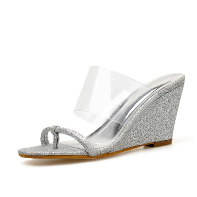 Slippers Women PVC Transparent Sandals Wedges Women Shoes Beach Flip Flops Slippers Sandals high heels Women Sandals Women Shoes
Slippers Women PVC Transparent Sandals Wedges Women Shoes Beach Flip Flops Slippers Sandals high heels Women Sandals Women Shoes