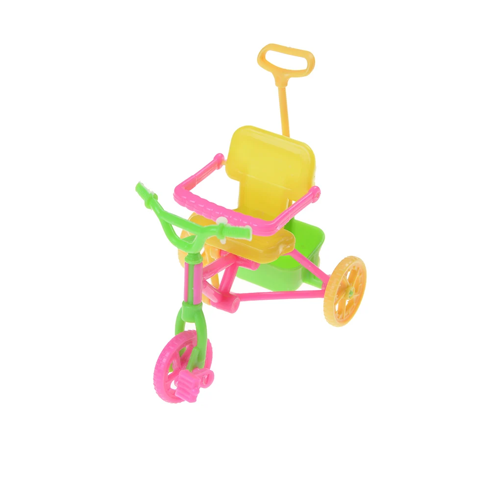 Plastic Kids Tricycle With Push Handle For Girls Dolls 10 Cm Dolls Dollhouse Miniature Accessories Random Color
Plastic Kids Tricycle With Push Handle For Girls Dolls 10 Cm Dolls Dollhouse Miniature Accessories Random Color