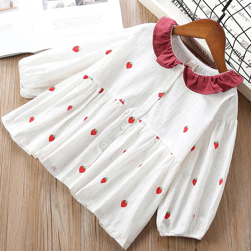2019 Casual children girl dress Peter pan Collar Mini kids dresses for girls Strawberry Print clothing cute style
2019 Casual children girl dress Peter pan Collar Mini kids dresses for girls Strawberry Print clothing cute style