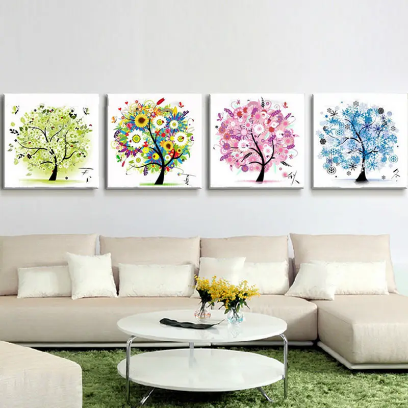 1 Pc Needlework DIY DMC Cross Stitch Sets Embroidery Kit Four Seasons Tree Cotton Thread Home Decor 45x45cm WXV Sale
1 Pc Needlework DIY DMC Cross Stitch Sets Embroidery Kit Four Seasons Tree Cotton Thread Home Decor 45x45cm WXV Sale