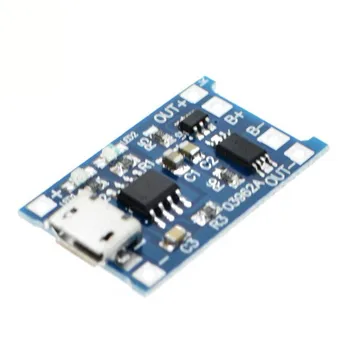 Micro USB 5V 1A 18650 TP4056 Lithium Battery Charger Module Charging Board With Protection Dual Functions 1A Li-ion
Micro USB 5V 1A 18650 TP4056 Lithium Battery Charger Module Charging Board With Protection Dual Functions 1A Li-ion