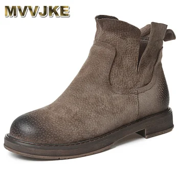 MVVJKE 2019 autumn and winter new Chelsea boots women leather Mar boots flat bottomed boots
MVVJKE 2019 autumn and winter new Chelsea boots women leather Mar boots flat bottomed boots