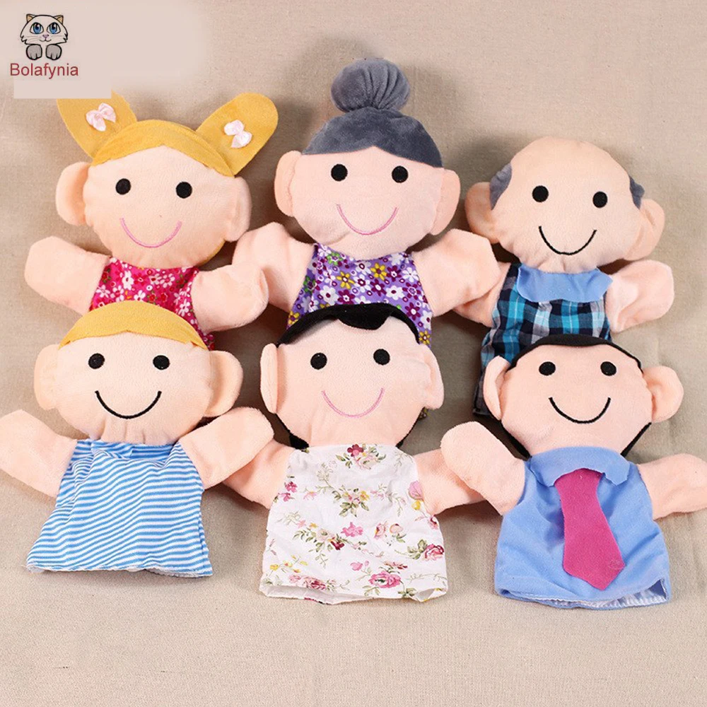 Бабушка мама папа члены семьи детские куклы марионетки плюшевые игрушки для