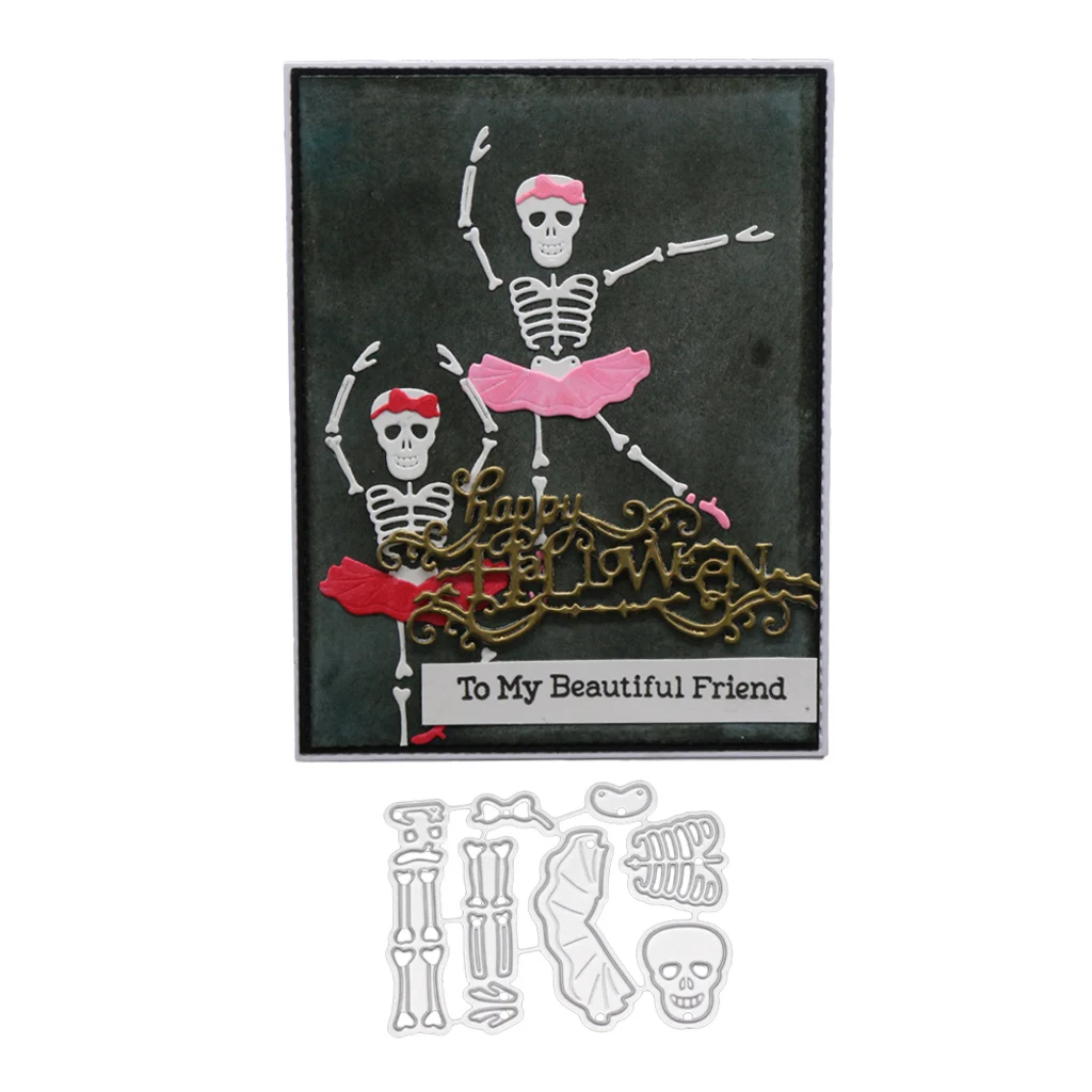 Dancing Skeleton Cutting Dies Stencil Scrapbooking Album Embossing Decor Crafts Navidad Christmas Decorations
Dancing Skeleton Cutting Dies Stencil Scrapbooking Album Embossing Decor Crafts Navidad Christmas Decorations