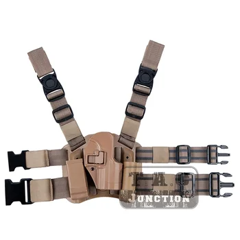 Tactical CQC Serpa Right Hand Drop Leg Thigh Quick Draw Pistol Holster w/ Magazine & Flashlight Pouch for H&K USP Compact
Tactical CQC Serpa Right Hand Drop Leg Thigh Quick Draw Pistol Holster w/ Magazine & Flashlight Pouch for H&K USP Compact