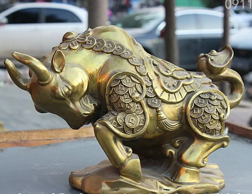 wan67104012+++11 China Brass Wealth Money Coin Ruyi Zodiac Ox Bull Market Cattle Bovine Statue
wan67104012+++11 China Brass Wealth Money Coin Ruyi Zodiac Ox Bull Market Cattle Bovine Statue