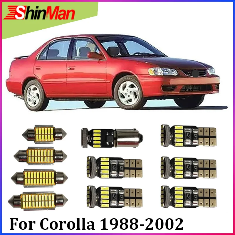 ShinMan 5x Error Free Map Dome Light Car Light Interior Light led kit For Toyota Corolla LED Interior Package 1988-2002
ShinMan 5x Error Free Map Dome Light Car Light Interior Light led kit For Toyota Corolla LED Interior Package 1988-2002