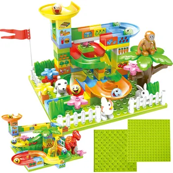 Big Size Jurassic Dinosaur Maze Ball Track Building Blocks Plastic Funnel Slide Bricks Toys Compatible 88-111PCS
Big Size Jurassic Dinosaur Maze Ball Track Building Blocks Plastic Funnel Slide Bricks Toys Compatible 88-111PCS