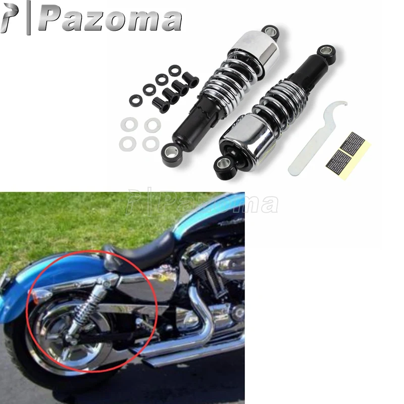 Chrome Steel Slammer Lowering Kit 10.5" Shock Absorbers for 1991-2005 Harley Dyna FXD Low Rider Super Glide
Chrome Steel Slammer Lowering Kit 10.5" Shock Absorbers for 1991-2005 Harley Dyna FXD Low Rider Super Glide