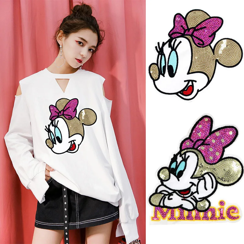 Cartoon Minnie Embroidered Patch Iron Sewing on Applique Patch Clothes Apparel Bags DIY Cute Mickey Mouse Sequins Badges Patches
Cartoon Minnie Embroidered Patch Iron Sewing on Applique Patch Clothes Apparel Bags DIY Cute Mickey Mouse Sequins Badges Patches