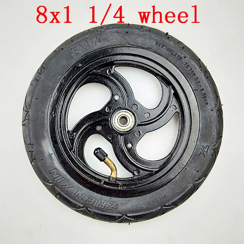 8" Pneumatic Wheel With Inner Tube For Kickscooter Scooter Wheel Size 8x1 1/4 Aluminium Alloy Hub 32mm Width Inflated Tube Wheel
8" Pneumatic Wheel With Inner Tube For Kickscooter Scooter Wheel Size 8x1 1/4 Aluminium Alloy Hub 32mm Width Inflated Tube Wheel