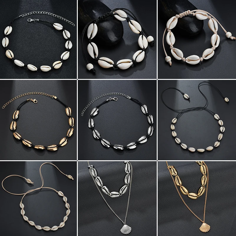Shuangshuo Shells Necklace Natural Seashell Necklaces Pendants For Women collier coquillage Bohemian Choker Beach Shell Jewelry
Shuangshuo Shells Necklace Natural Seashell Necklaces Pendants For Women collier coquillage Bohemian Choker Beach Shell Jewelry