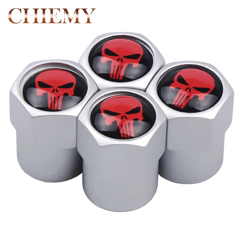 4pcs/lot Universal THE Punisher Body Badge 3D Skull Aluminum alloy Car Tyre Air Valve Caps Tire Valve Cap Wheel Car Accessories
4pcs/lot Universal THE Punisher Body Badge 3D Skull Aluminum alloy Car Tyre Air Valve Caps Tire Valve Cap Wheel Car Accessories