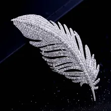 Red Trees Brand High Quality Fashion Classic Feather Brooch For Man In Box Package Red Trees Brand High Quality Fashion Classic Feather Brooch For Man In Box Package