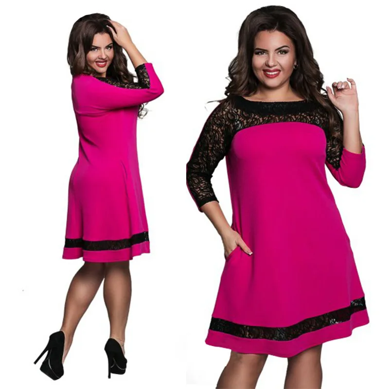 Summer 2018 for women Large Sizes Women's Dresses elegant ladies big Sizes 5xl 6xl festive dress in patchwork style Lace spicy S
Summer 2018 for women Large Sizes Women's Dresses elegant ladies big Sizes 5xl 6xl festive dress in patchwork style Lace spicy S