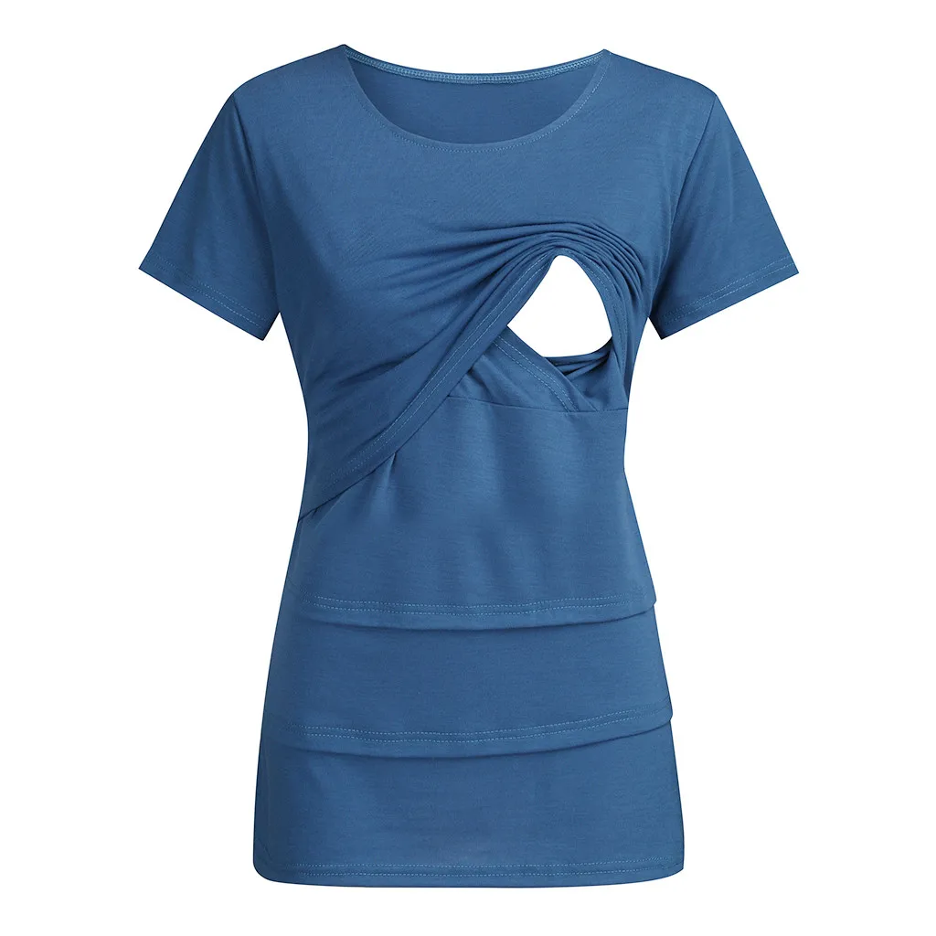 Nursing Clothes Maternity Top Women Pregnant Nursing Maternity Breastfeeding Tee Shirt Tops Solid Ruched Side-Shirred Blouse
Nursing Clothes Maternity Top Women Pregnant Nursing Maternity Breastfeeding Tee Shirt Tops Solid Ruched Side-Shirred Blouse