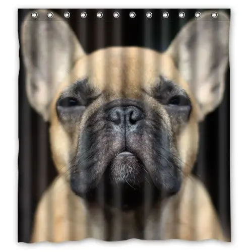 POOKOO "French Bulldog" Personalized Custom 66" x 72" Waterproof Polyester Fabric Shower Curtain
POOKOO "French Bulldog" Personalized Custom 66" x 72" Waterproof Polyester Fabric Shower Curtain