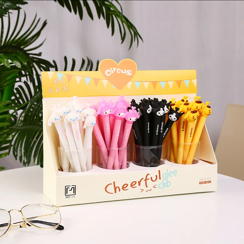 48pcs/lot Cute Cartoon Animal Student Gel Pen Kawaii Stationery writing pens material escolar office school supplies
48pcs/lot Cute Cartoon Animal Student Gel Pen Kawaii Stationery writing pens material escolar office school supplies