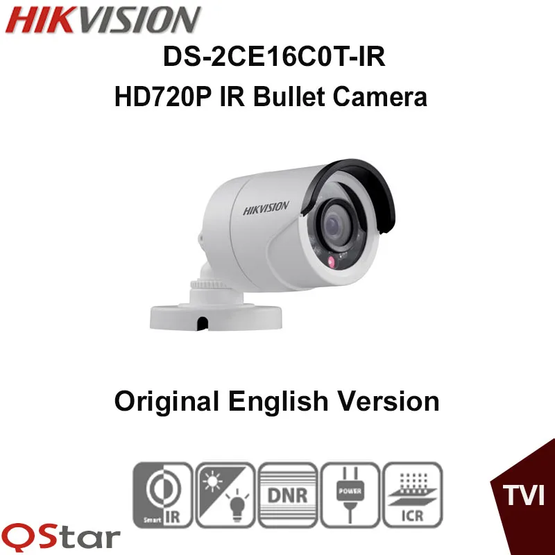 Hikvision Original English Version DS-2CE16C0T-IR HD720P IR Bullet Camera 1MP high-performance CMOS Day/Night CCTV Camera
Hikvision Original English Version DS-2CE16C0T-IR HD720P IR Bullet Camera 1MP high-performance CMOS Day/Night CCTV Camera