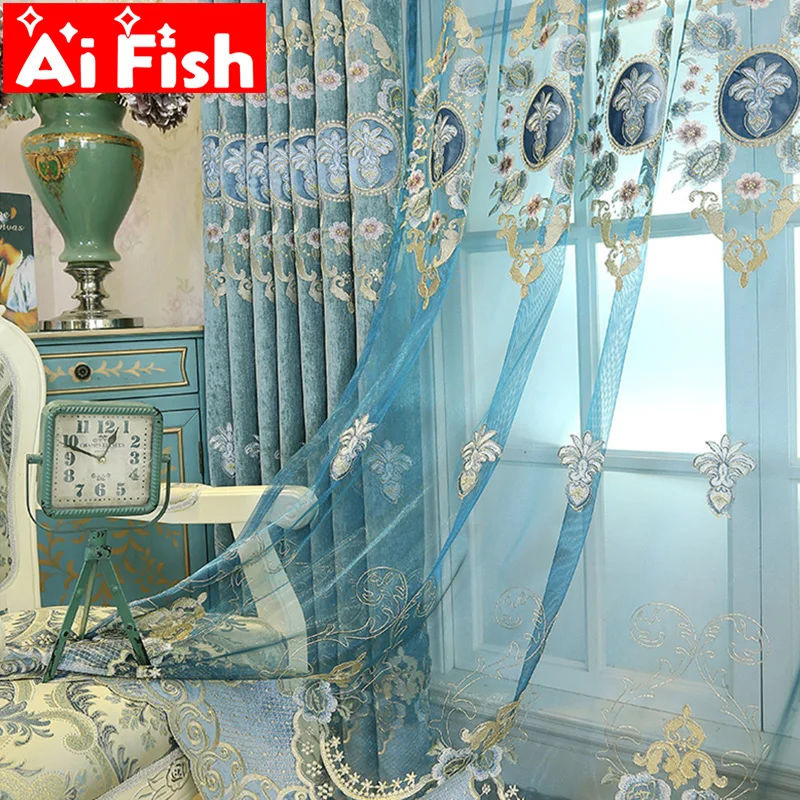 European Chenille Water Soluble Embroidery Blackout Curtain for Living Room Bedroom Classical Cloth Tulle Fabric Custom M023-40
European Chenille Water Soluble Embroidery Blackout Curtain for Living Room Bedroom Classical Cloth Tulle Fabric Custom M023-40