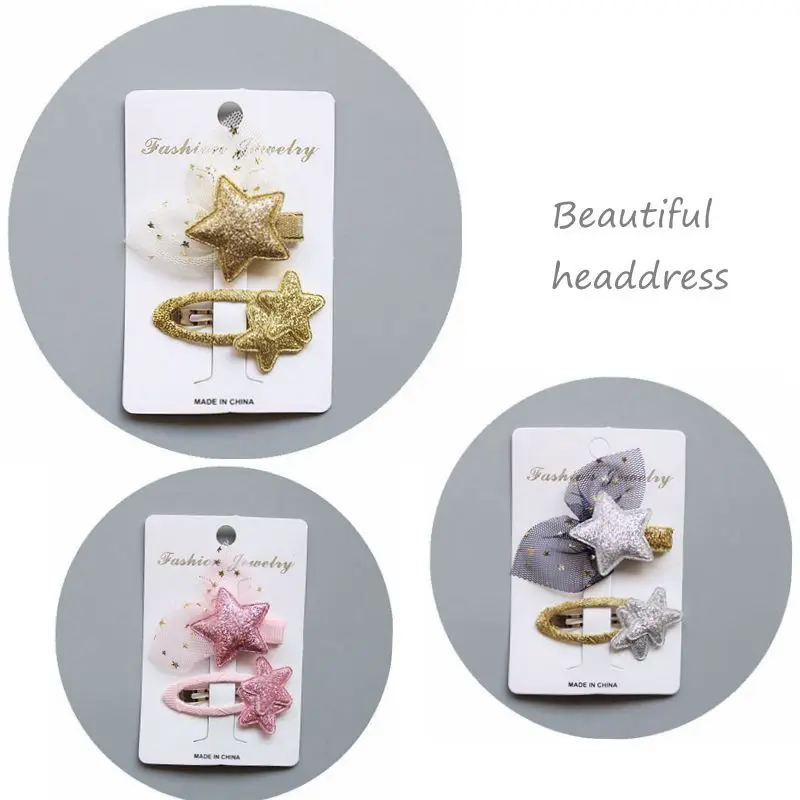 MIXIU 2pcs/set New Fashion Shiny Star Hair Clip Net Yarn Hairpin For Baby Girl Hair Accessories Kids Birthday Gifts
MIXIU 2pcs/set New Fashion Shiny Star Hair Clip Net Yarn Hairpin For Baby Girl Hair Accessories Kids Birthday Gifts