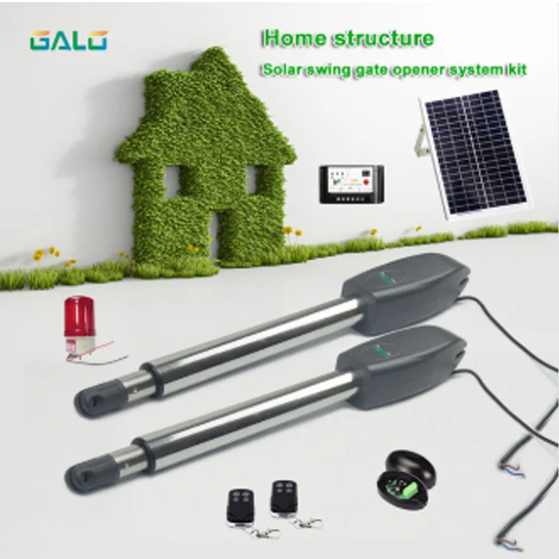 Heavy duty PKM-C02 Solar System Premium Technology Based Arm Swing Gate Opener | Безопасность и защита