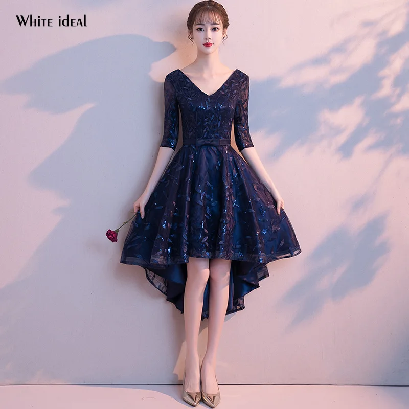 Mermaid Prom Dress Elegant Short To Long Luxury Dress High Low Blue Prom Dress Evening Party Costumes
Mermaid Prom Dress Elegant Short To Long Luxury Dress High Low Blue Prom Dress Evening Party Costumes