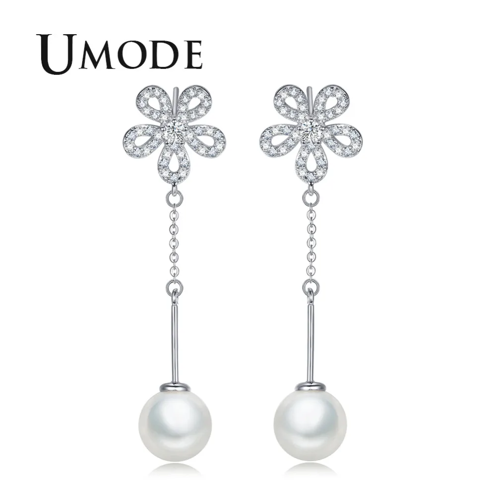 UMODE Trendy CZ Pearl Drop Earrings for Women Wedding Engagement Jewelries White Gold Color Fashion 2018 New Mujer Moda AUE0361
UMODE Trendy CZ Pearl Drop Earrings for Women Wedding Engagement Jewelries White Gold Color Fashion 2018 New Mujer Moda AUE0361