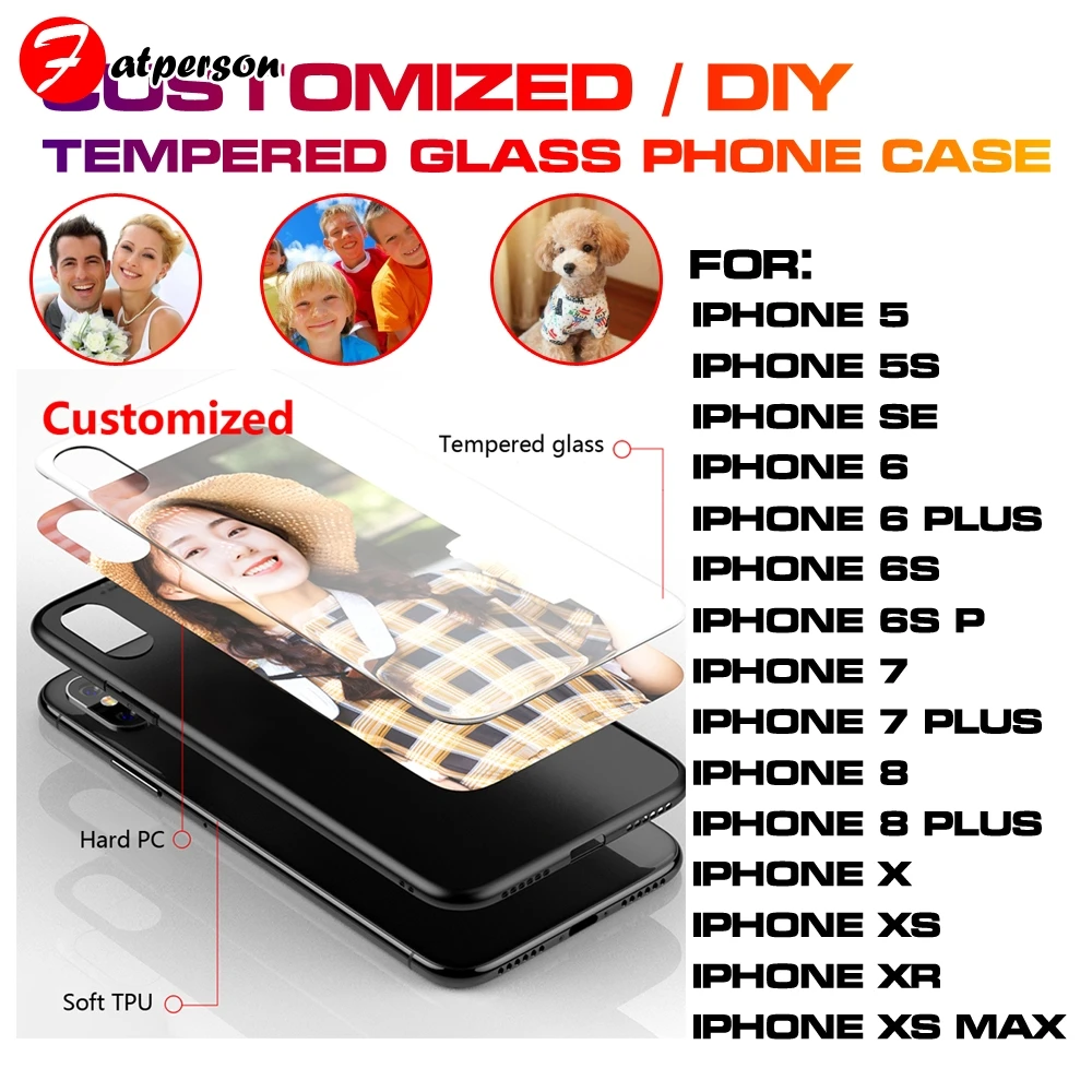 Customized phone case 9H toughened glass For iPhone 7 8 6 6S Plus 5 5S SE DIY Phone case For iPhone X XS XR XS MAX capa cover
Customized phone case 9H toughened glass For iPhone 7 8 6 6S Plus 5 5S SE DIY Phone case For iPhone X XS XR XS MAX capa cover